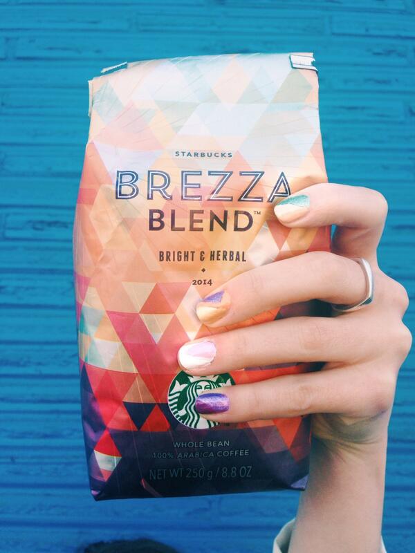 Starbucks's tweet photo. New Coffee. New Look. Let summer begin @ZoyaNailPolish http://t.co/T1fLnf2U97