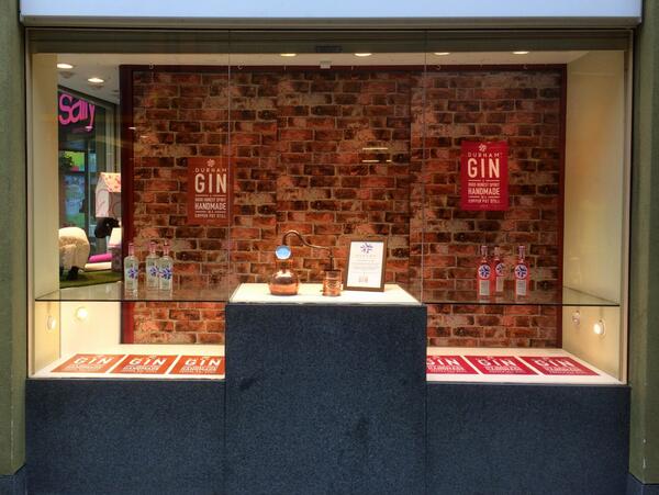 Putting up the Window display for our pop up at <a href="/PrinceBishops/">Prince Bishops Place - Shop, Eat & Explore Durham</a>.   Just what Durham needs - a Gin Shop!!