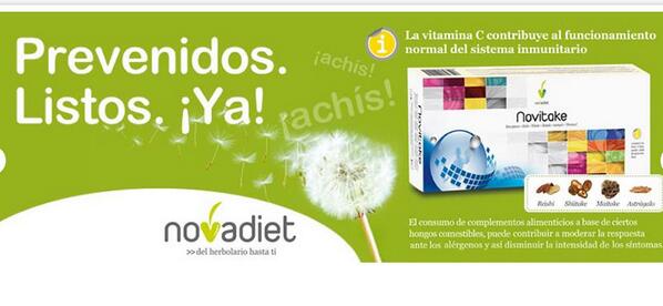 CDietetico_'s tweet photo. ¿Problemas de #alergia? Novitake http://t.co/MxkfHW1ZAD http://t.co/RVseRQxj1i