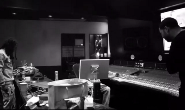XclusivesZone's tweet photo. Lil Wayne x Drake working on "Tha Carter V" http://t.co/vnvYVFvPA1 http://t.co/e7UvJXl9n3