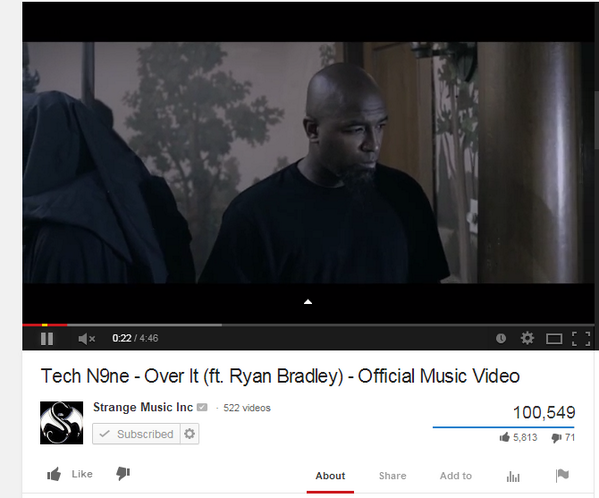 TechN9ne's tweet photo. 100K ALREADY! WOW http://t.co/ZAuzWm9InE