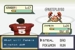 Jameis Winston vs. Krabby |