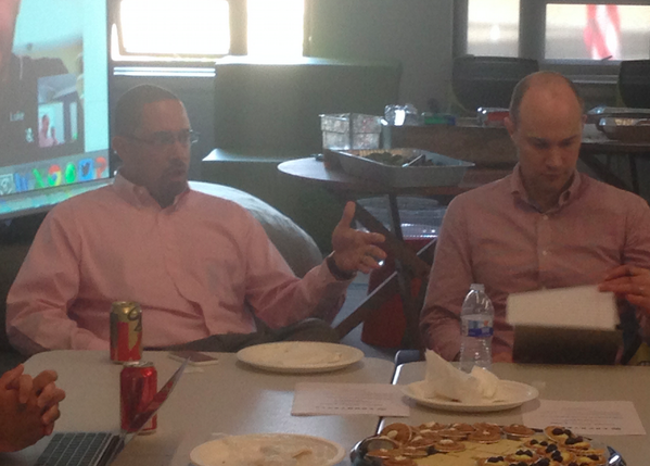 Appallicious's tweet photo. Thanks @kishrajan for joining civic tech leaders to discuss statewide #opendata, #opengov efforts &amp; #Prop42 @CAGoBiz http://t.co/Cytrd21E3v