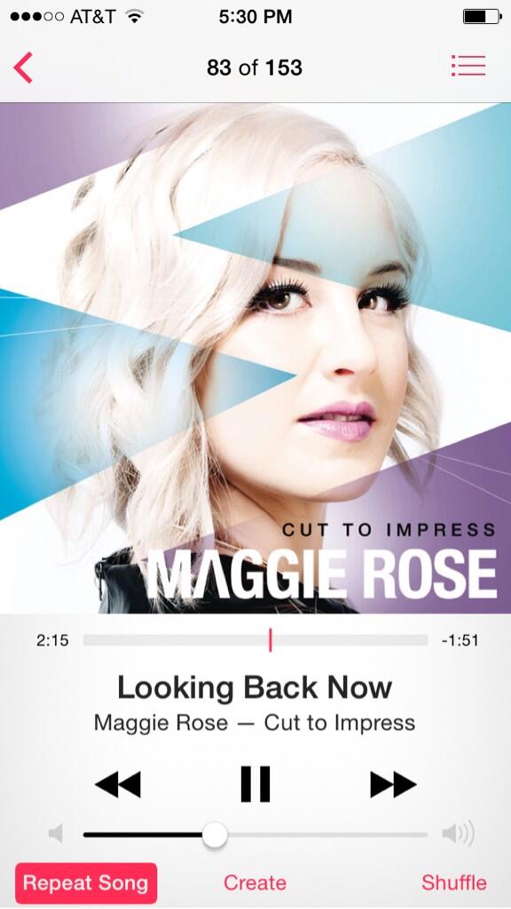 IAmMaggieRose's tweet photo. “@Miss_Earin: i've got @IAmMaggieRose on constant repeat #lookingbacknow #iprobablyshouldhavelethimrun http://t.co/glgvhwKGaH” love it 👍