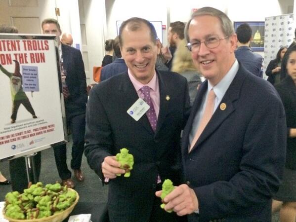 GaryShapiro's tweet image. With @RepGoodlatte battling trolls #fixpatents #CESOTH