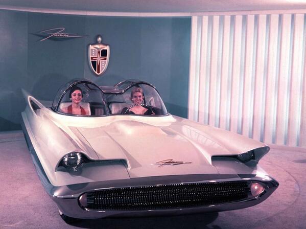 Rejected 1955 Lincoln Futura prototype, which became the Batmobile in 1966.
