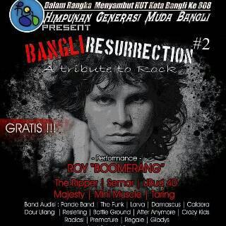 BANGLI RESURRECTION #2 "A Tribute To Rock" | 3 Mei 14 | 14.00 | Lap. Kapten Mudita | Gratis | feat. Roy Boomerang