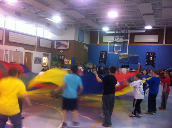 FloydMallory's tweet photo. Volleyball big parachute http://t.co/By7n8UWwcr