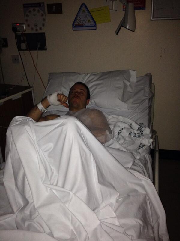 LasseBjerre93's tweet photo. Now he came to bed. He must be tired after such a day.. Hope you will get well soon bro.@kenneth_bjerre #Bjerreracing http://t.co/5Wts7mu8W3