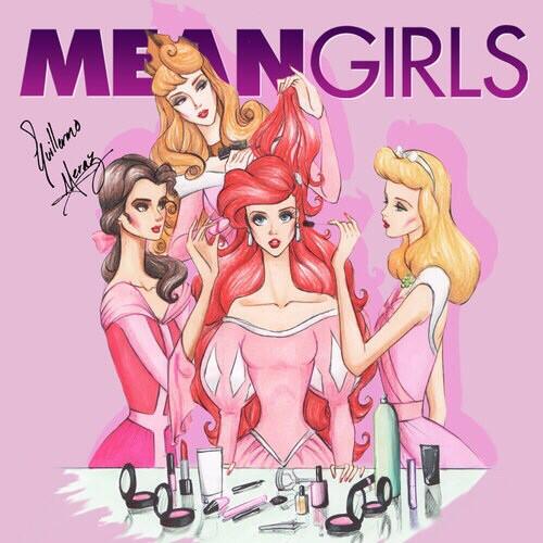 ItsFrozen2's tweet image. Disney mean girls