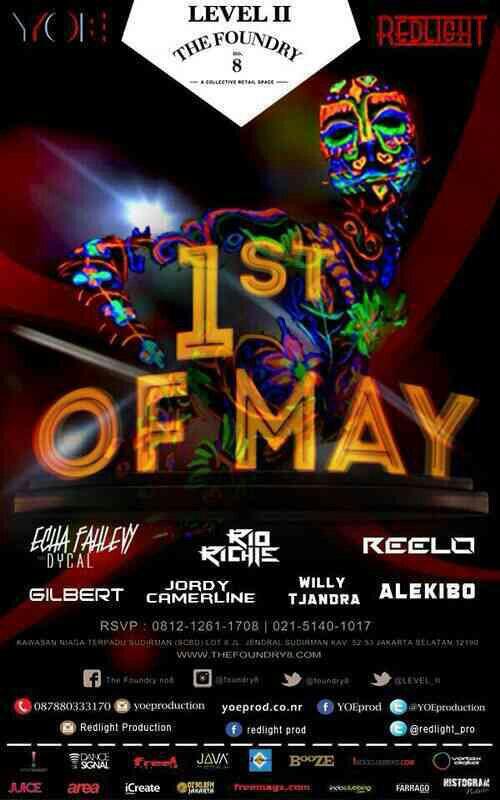 Tonight! "1st OF MAY" at @level_II organized by <a href="/YOEproduction/">ペペロンチーノ</a> &amp; <a href="/redlight_pro/">redlight production</a> be there guys! :D