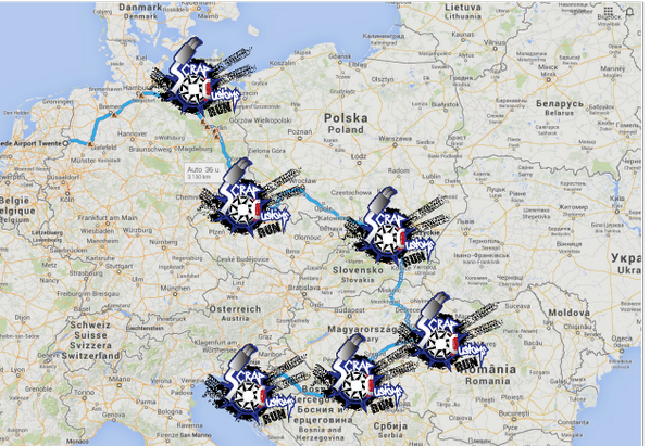 ScrapCustomsRun's tweet image. Het voorrijden van de ScrapCustomsRun is begonnen en dus op weg naar de eerste SCR Finish plek! Zou zeggen volg ons!