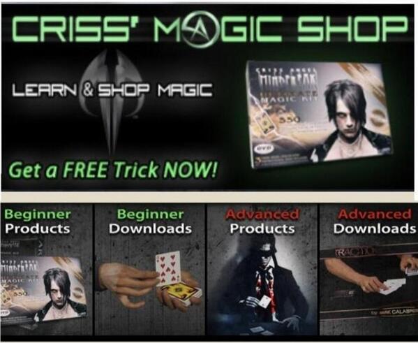 SunnyBeLIEve's tweet image. #Penciltration #FloatIt #Sickness..

Check out @CrissAngel ✨#MAGICshop✨
&amp;amp; get a #FREEtrick

👉crissangel.com/magic-shop.html