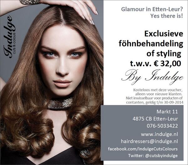 CutsbyIndulge's tweet photo. @marcelvdlogt  @Trista_INDULGE  #ad @AdVerberk  #fohnen #stylen #free http://t.co/ORanRwXojF