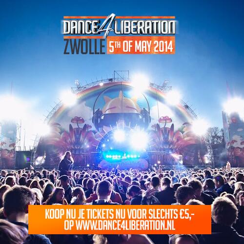 HiEnergyEvents's tweet image. RT! Scoor nu je tickets voor #dance4liberation op buff.ly/1izKmXq en zorg dat jij er bij bent! #bevrijdingsdag