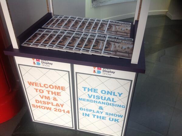 retailfocus's tweet photo. Pick up your complementary copy of Retail Focus at the main entrance of the show. Come and see us on C11 #VMDS2014 http://t.co/U4SjHk8iFD