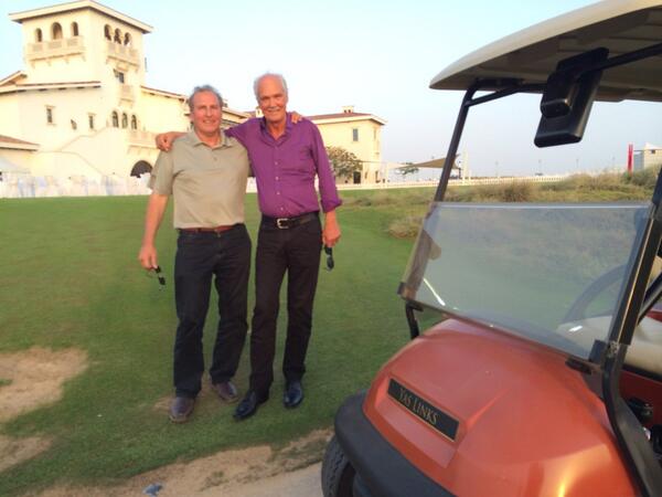 Great architects of the game. #harradinegolf #golfconnections @HSBC_Golf @YasLinksGC #golf #agtv @VisitAbuDhabi