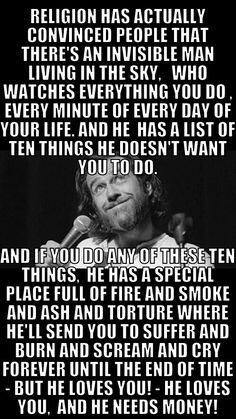 RealityLIB's tweet image. -GEORGE CARLIN