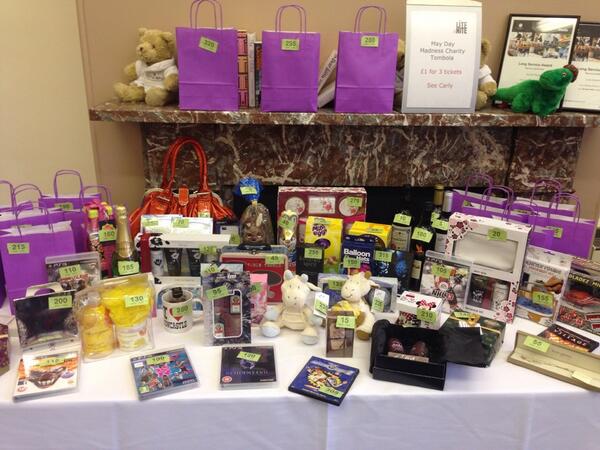 Countythistle's tweet photo. #tombola is ready to go. @liteatnite2014 #charity #fun #watchus http://t.co/sIpEzKSO3R