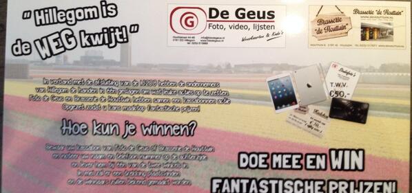 Kassabonnenactie gaat beginnen!! #hillegomisdewegkwijt #hipro @gem__hillegom <a href="/FotodeGeus/">Foto de Geus</a>