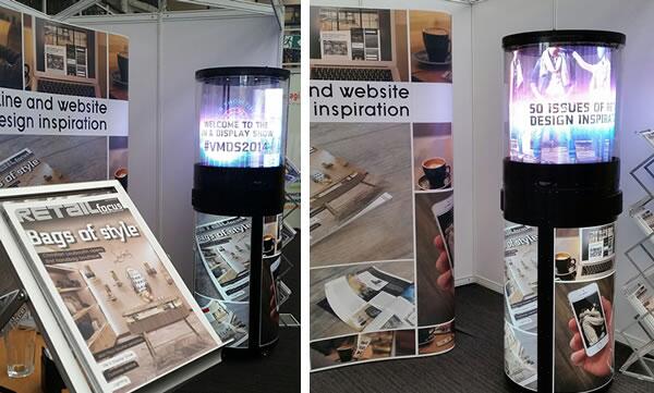 ExpoCartUK's tweet photo. If you're @VMDisplayShow today, check out the UK's only transparent & 360° digital display @retailfocus C11 #VMDS2014 http://t.co/xnnwzVxyXJ