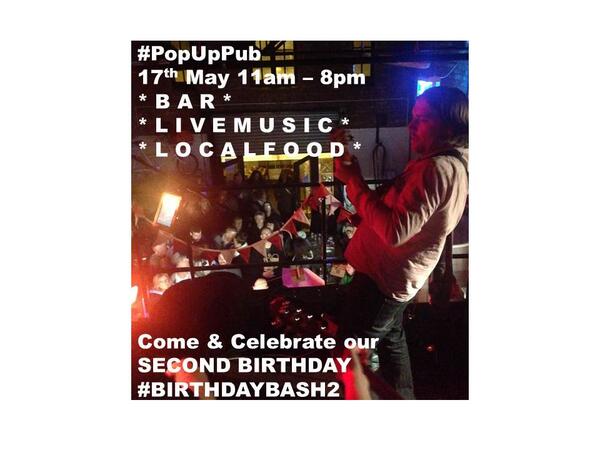 Hartfamilybeer's tweet photo. Can't believe our little brewery is now a toddler..see you at the bar! #PopUpPub #BIRTHDAYBASH2 #craftbeer #PUREBEER http://t.co/EIOeCvqHej