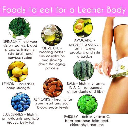 Foods to eat for a Leaner body