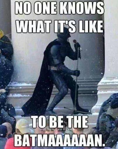 PanelToScreen's tweet image. Sing it brother… #BatmanSings #BatmanProblems