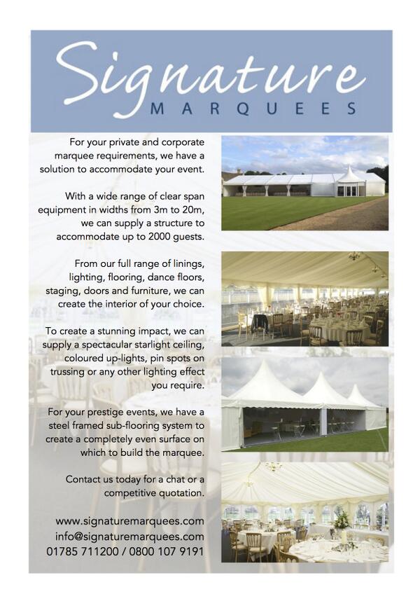 Signature Marquees (@sigmarquees) on Twitter photo 