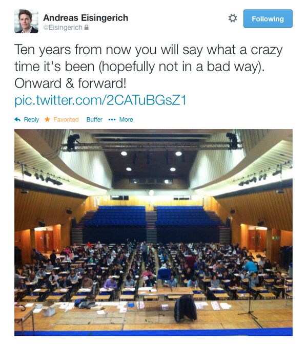 JadRahme's tweet photo. A great example of professor-students relationship building! Thank you @Eisingerich :) #SMICBS http://t.co/hf9iODJYxE