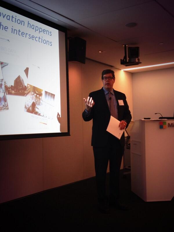 MassTLC's tweet image. Who cares about the rain, our own @thopcroft gets the morning going for today&apos;s #BigData Summit! #BigData2014