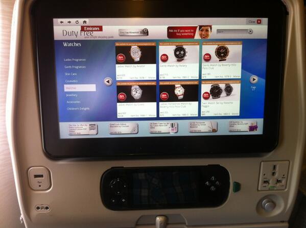 Entertainment is alom aanwezig bij #Emirates Boeing 777. We love it.