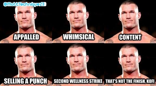 MattTechnique23's tweet photo. The Many Faces Of… #RandyOrton! ;-)) #WWE http://t.co/wNv0ygRSRt