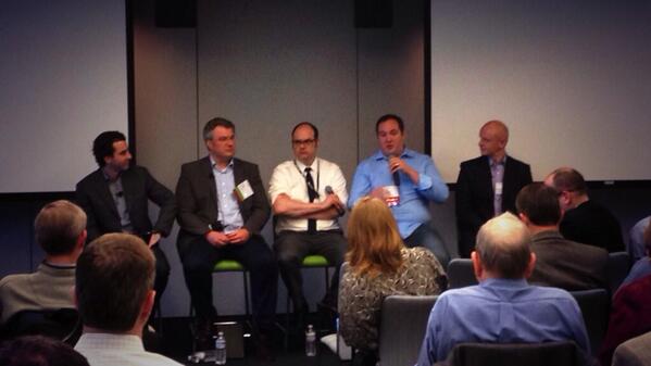 MassTLC's tweet image. We have real live &amp;amp; interactive data scientist on the panel @dyn @athenahealth @pixability @ingomierswa #BigData2014