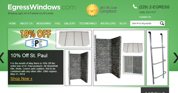 EgressWindows's tweet image. 10% Off all St. Paul items for the month of May!  Including StoneWall Kits, Wells, Covers, and Ladders.