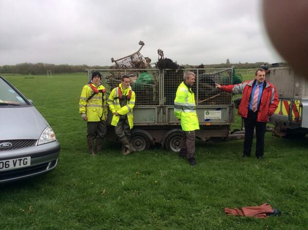 The wet weather didn't  dampen our enthusiasm to improve Lustrum Beck <a href="/Cleveland_PCC/">Office of the PCC for Cleveland</a> <a href="/EnvAgencyYNE/">Environment Agency - Yorkshire & North East</a> <a href="/stocktoncouncil/">Stockton-on-Tees Borough Council</a>