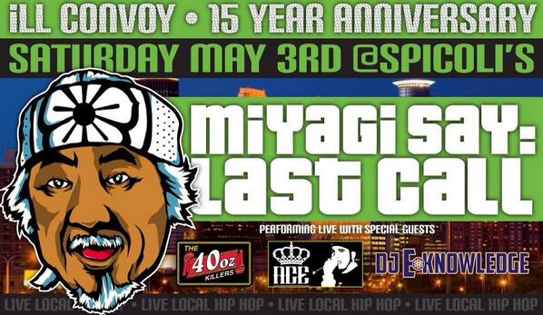 We're back at it again this Saturday at <a href="/spicolis/">Spicoli</a> for <a href="/illconvoy/">iLL CONVOY</a>'s 15th anniversary party #beer #40ozkillers