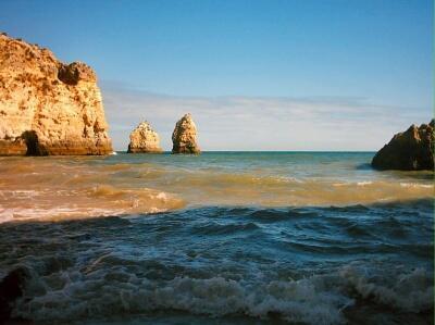 _Paisajes_'s tweet photo. Playa de Portimao, Portugal. http://t.co/k94LLjOJxd