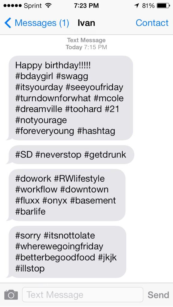 melylove_'s tweet image. The text Ivan send me on my birthday #hashtagproblems