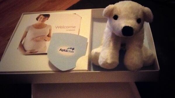 mrsjulesjones's tweet photo. Thank you @aptaclubuk for my baby pack #lovethepolarbear http://t.co/3PH7x8k9yF