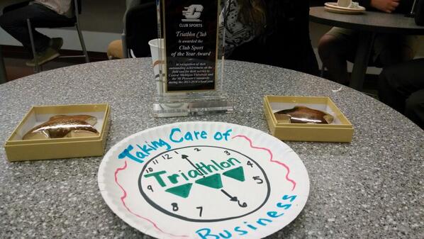 CMUTriClub's tweet photo. Here's to another quality year for the club,  @URecCMU as well as many more! http://t.co/jS5O1B7qwx