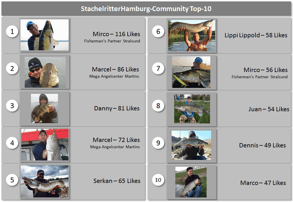 Aktuelle StachelritterHamburg-Community Top-10.

Kommt zum Stammtisch: buff.ly/1fSuKZC