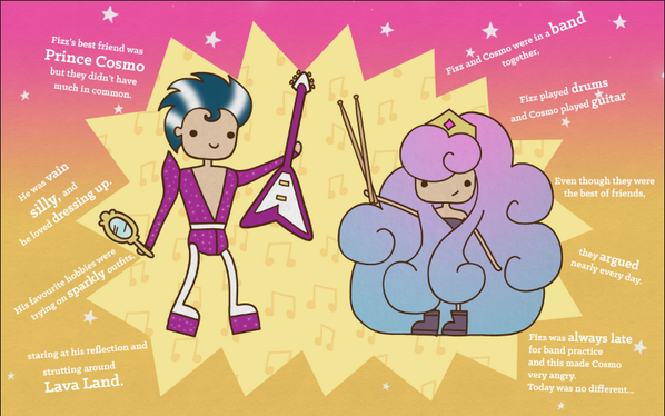 RumbleTumbleApp's tweet image. #SneakPeek Storybook pages in progress.. #RumbleTumbleTales #illustration #kids #app #book