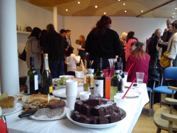 Lots and lots of cakes...and fantastic art!! This is our kind of event.
