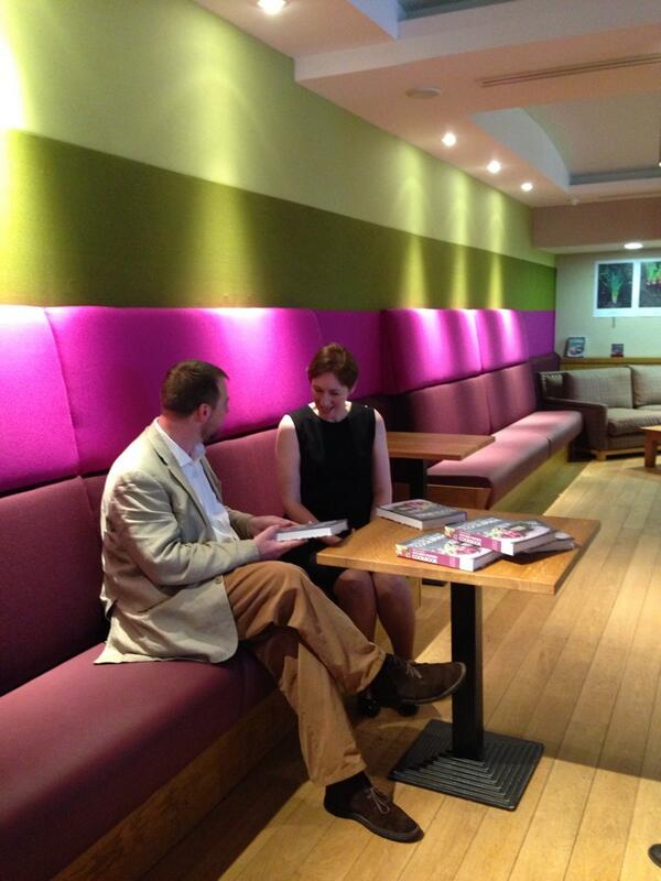 <a href="/JonathanTrew/">Jonathan Trew</a> interviewing Carina Contini ahead of the big book launch party tonight @centotre <a href="/thescottishcafe/">The Scottish Cafe</a>