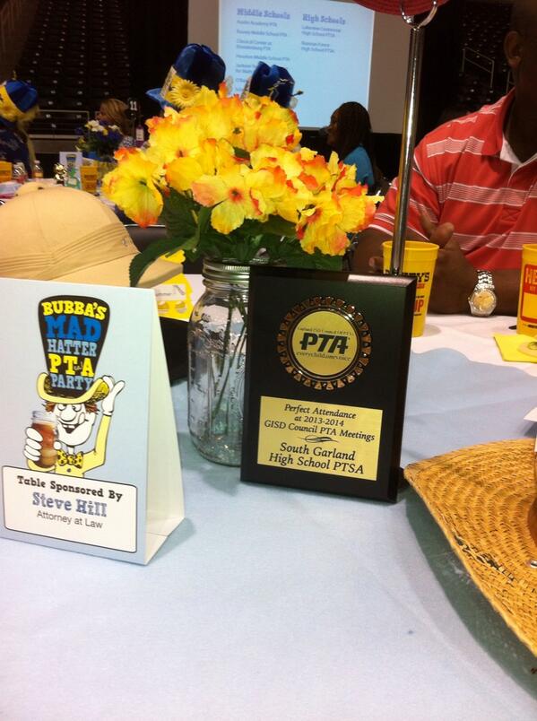 SGHS_Titans's tweet photo. Congrats to the SGHS  PTSA for their award from GISD Council of PTA for perfect attendance at this year's meetings. http://t.co/2XCYTZZECt