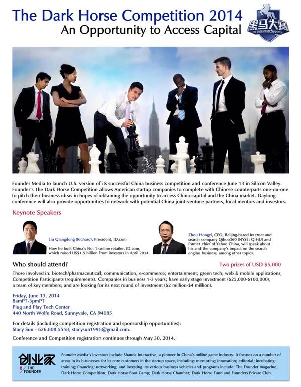stacysun1996's tweet photo. An opportunity to meet 10 top Chinese businessmen/investors to sell your dream. Contact me for details. http://t.co/VzSMTLpCex