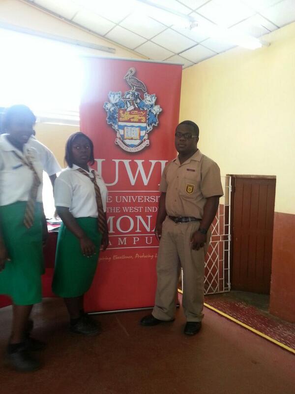 DAH UTE DEH GO SCHOOL? RT @UWImona: We think it's pretty safe to say #ManchesterHigh loves The UWI #FuturePelicans