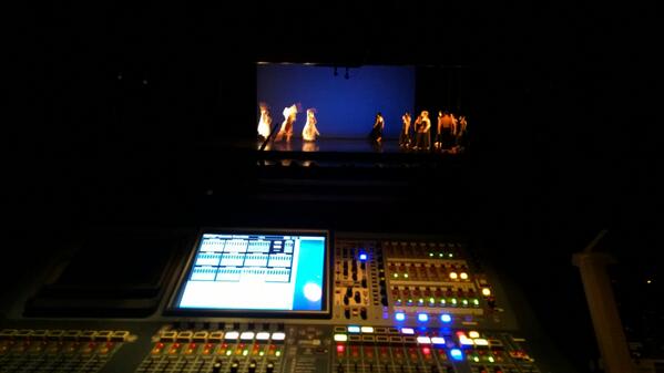 jeffdancers's tweet photo. Fabulous view from the lighting booth on opening night! http://t.co/u7cvQ9RVpB