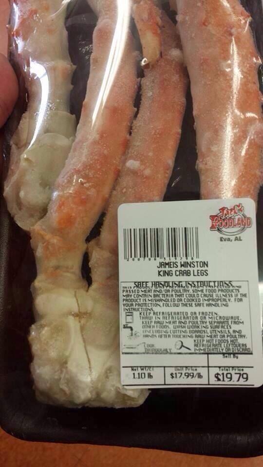 CFBONFOX's tweet image. Alabama grocery store is now offering Jameis Winston King Crab Legs.-&amp;gt; foxs.pt/1iNTxTt photo via @mkimbaa
